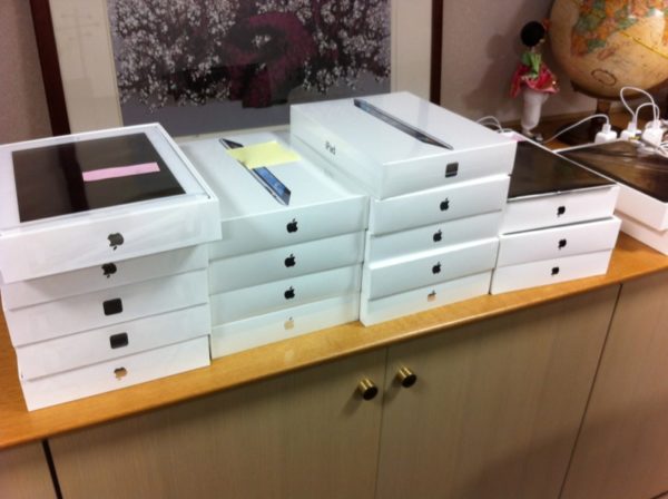 Boxed iPads